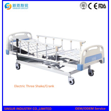 Aluminium-Alloy Guardrail 3-Crank Electric Medical Instrument Lit d&#39;hôpital